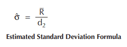 Estimated Standard Deviation Formula