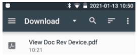 Select Document; i.e. view Doc Rev Device pdf