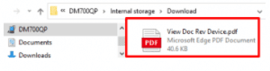 Drag and drop your select *.PDF file to the Download folder