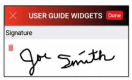 Electronic Signature sample