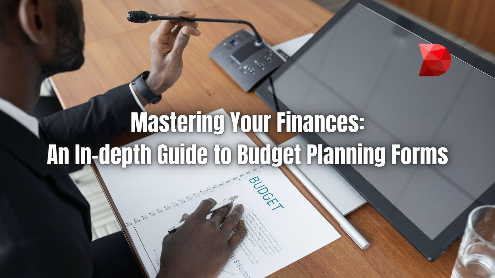 A Budget Planning Form is a tool used to organize, plan, and control an individual's, family's, or organization's finances. Learn more!
