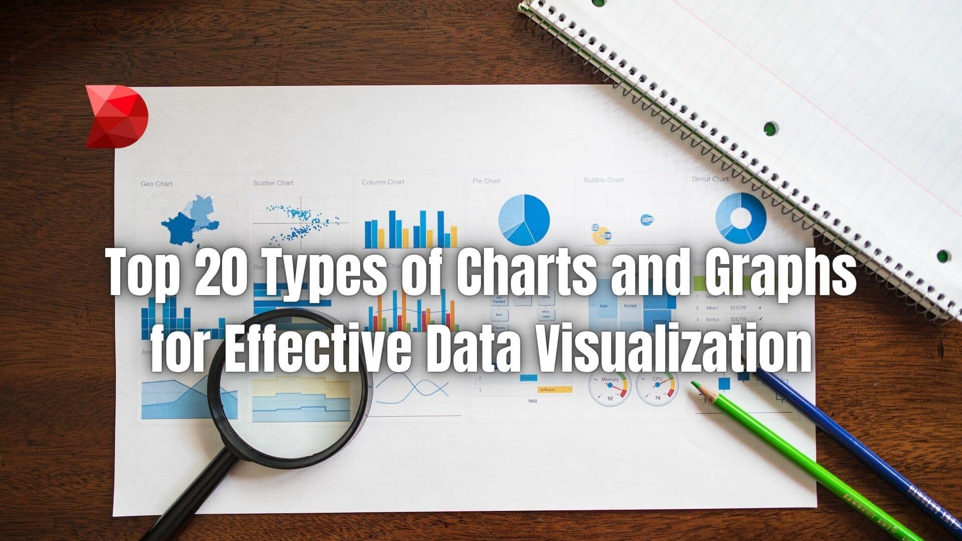 Data visualization graphs are graphical representations of information and data. Learn more about the 20 types of graphs and charts.