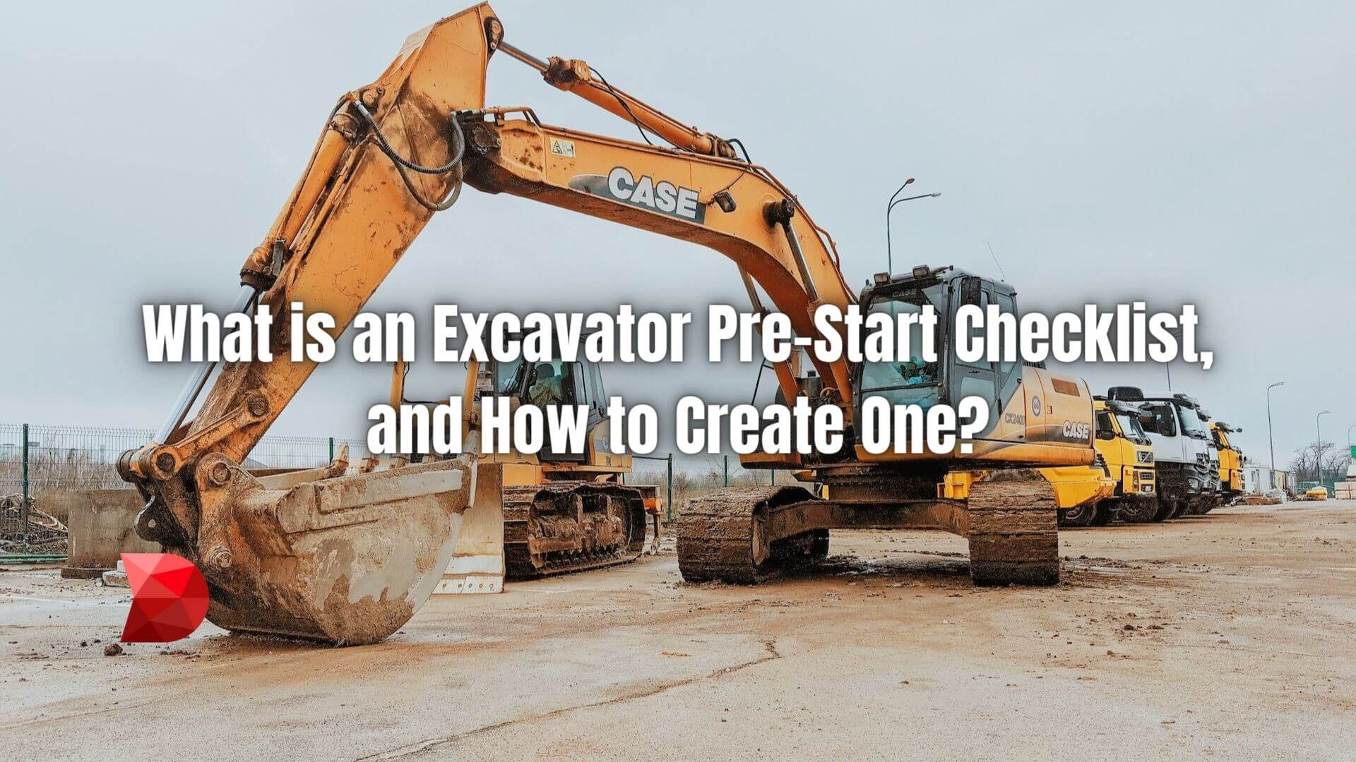 An Excavator Pre-start Checklist is used by operators to inspect the condition of an excavator unit before operating. Here's how to make one!